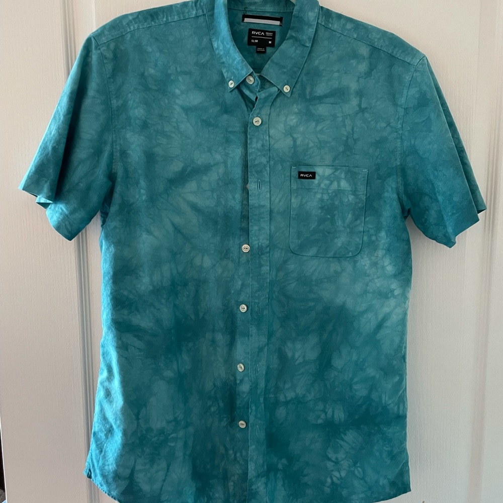 Blue Short Sleeve Shirt - Slim